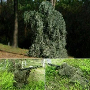 MOPHOTO 3D Camouflage Ghillie Suit Jungle Woodland Cecchino Caccia Mimetico Abbigliamento - Foto 1 di 54