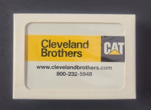 Nuevo de Lote Antiguo Cleveland Brothers CAT Equipo Pesado Distribuidor Tarjetas de Juego - ¡SIN USAR! - Imagen 1 de 6