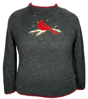 Woolrich Heather Knit Women’s Sweater Cardinal Size Large Vintage - Image 1 of 4