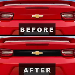 Gloss+Matte Black Camaro Rear Fascia Bumper Stripe 16+ 23241386 ZL1 LT LS RS SS - Picture 1 of 2