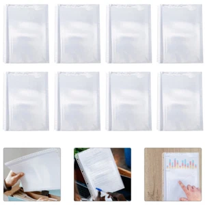 100 Pcs inside Folder Binder Folders Clear Zip Envelope Documents Bag - Picture 1 of 12