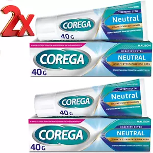 Corega Neutrale Zahnersatz Haftcreme 40gr/1,41oz (2 x Packungen 80gr/2,82oz) - Bild 1 von 8
