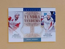 2014-15 Artifacts Tundra Tandems Jersey #TT-KB Nicklas Backstrom Niklas Kronwall