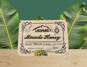 Leopard Honey Wood 3D Box - Picture 1 of 4