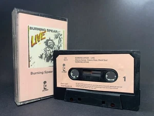 Burning Spear LIVE Cassette ZCI 9513 **UK 1ST ISSUE 1977** RARE ISLAND REGGAE - Picture 1 of 9