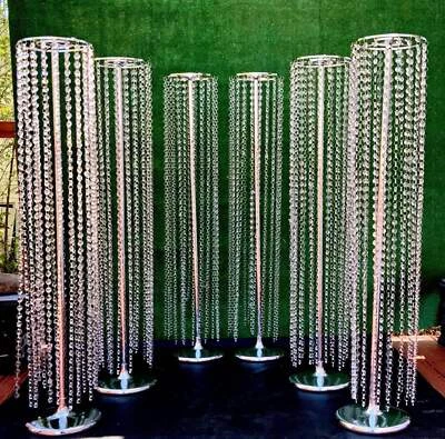 3.6ft Tall Crystal Wedding Floor Aisle Runner - Image 1 of 4