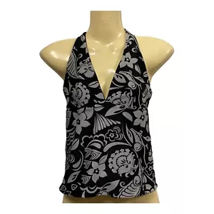 Undercoverwear Size 8 Tankini Bathers Top Halter Neck Black & White Reversible - Picture 1 of 7