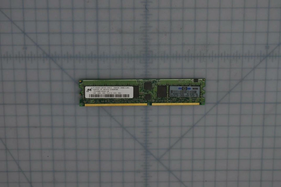 HP 1GB DDR Registered ECC PC-2700 333Mhz 1Rx4 Memory, 331562-051 - Image 1 of 1
