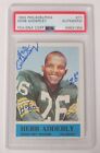 Herb Adderley PACKERS 1964 Philadelphia Signed Auto RC Rookie Card w/ HOF PSA. rookie card picture
