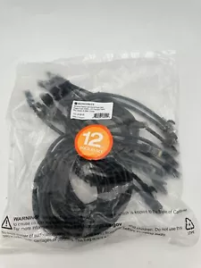 Monoprice 3' RJ45 CAT6 Black Patch Cable 12-Pack 41816 - Picture 1 of 2