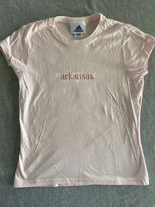 Camiseta Adidas Arkansas Razorbacks Niñas Grande Rosa Nueva - Imagen 1 de 9