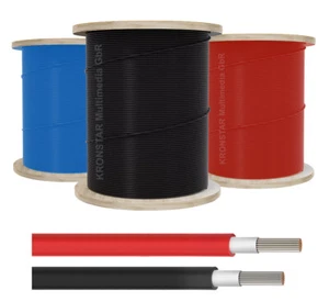 Solarkabel 6mm2 4mm2 Halogenfrei Photovoltaik PV-Kabel Solarleitung 6mm² 4mm² - Bild 1 von 3