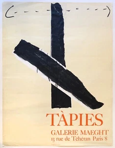 Antoni Tapies Gallery Maeght 1967 Vintage Offset Lithograph Exhibition Poster - Picture 1 of 3