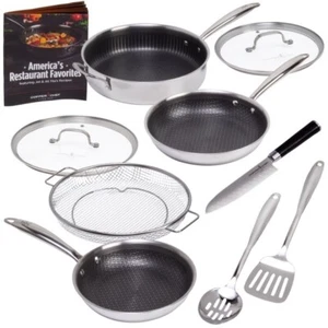 Juego de utensilios de cocina Copper Chef de tres capas de 10 piezas - Imagen 1 de 6