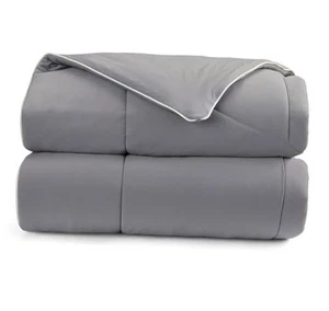  Cooling Blanket & Comforter | Oversized Throw XL (50" x 70") Titanium Grey - Picture 1 of 8