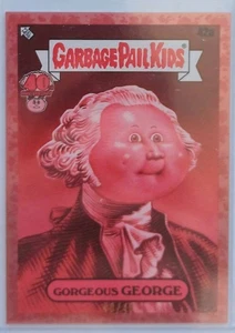 2025 Worst Of GARBAGE PAIL KIDS 40th Anniversary #42a Gorgeous GEORGE RUBY 40/40 - Picture 1 of 2
