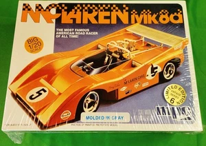 MPC #8251 Big 1/20 Scale McLaren Mk8d Plastic Model Kit B17 Molded in Gray NEU - Bild 1 von 13