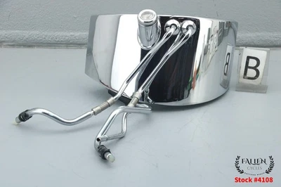 Harley Softail Fatboy 2010 bote de tanque de aceite con kit de líneas cromo #4108 Foto 1 de 4