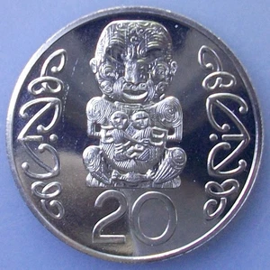 MONETA NUOVA ZELANDA PROOF: 1992 20 CENTESIMI pipiwt - Foto 1 di 2