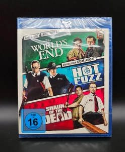Cornetto Trilogie Blu-Ray Shaun of the Dead Hot Fuzz The Worlds End Trilogy ✅NEU - Picture 1 of 2