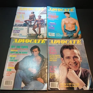 Lot of 4: 1989-90 THE ADVOCATE National Gay Newsmagazine News Magazine - Bild 1 von 6