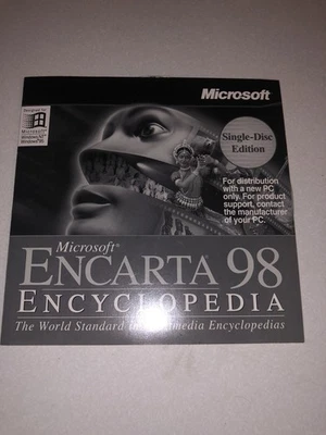 CD Enciclopedia Microsoft Encarta 98 Windows 98 ARTÍCULO DE COLECCIONISTA RARO DE COLECCIÓN Foto 1 de 4