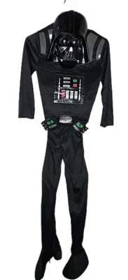 Star Wars Child's Size 7-8 Darth Vader Jumpsuit,  Belt, & Mask Halloween Costume - Image 1 of 4