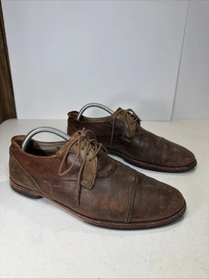 Timberland Boot Co Wodehouse Zapatos de Cuero Marrón Envejecido Hombres Talla 8 75507 Foto 1 de 4