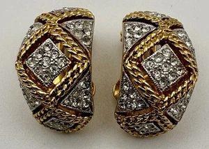 Luxury Style Vintage Clip On Earrings High Quality Jewellery B1-83 - Picture 1 of 3