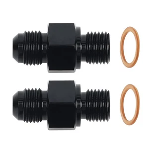 LokoCar 6AN Male to 1/4" NPSM Transmission Cooler Fitting Adapter Aluminum 2Pcs - Picture 1 of 15