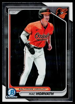 2024 Bowman #BCP-6 Mac Horvath Chrome Prospects - Image 1 of 2