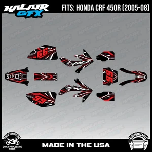 Graphics Kit for HONDA CRF450R (2005-2008) Prime Series - Red - Picture 1 of 4