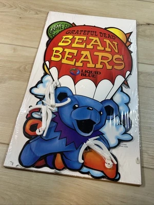 Bolsa de frijoles muertos agradecidos azul líquido exhibición de osos NUEVO en paquete RARO Foto 1 de 4