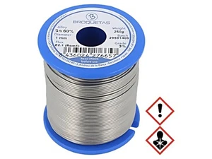 BROF60-10/025H B21PW15-09100-2A104 Estaño Plomo Sn60Pb40 1mm 0,25kg Bobina 183 - Imagen 1 de 1
