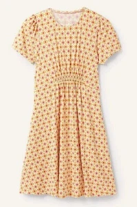 Vestido Jersey BODEN Floret Amarillo Estampado Azulejos Cuello Redondo Aceite de Oliva Nuevo con Etiquetas 14 Pequeño - Imagen 1 de 18