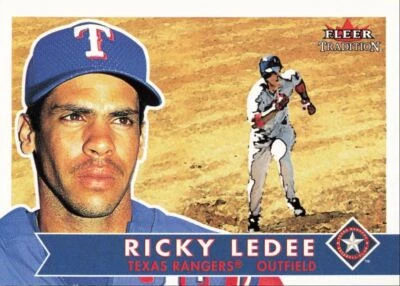 2001 Fleer Tradition Baseball Ricky Ledee Texas Rangers #183 - Image 1 of 2