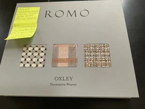 Romo Oxley Dec Weaves Fabric Sample Book-37 Samples, 7 Designs, Mixed Composit  - Picture 1 of 23