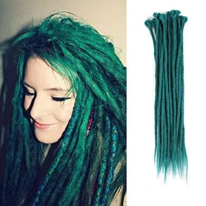 NUEVO 22" Natural As Human Reggae Rastas Crochet Trenzas Extensión Pelo Pieza AD - Imagen 1 de 17