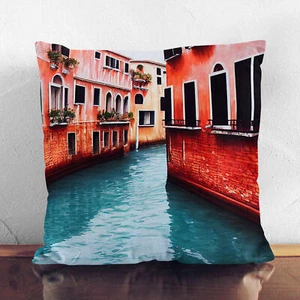 Plump Cushion Venice Canal Soft Scatter Throw Pillow Case Cover Filled - Picture 1 of 3
