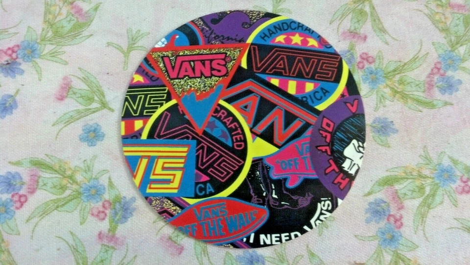 VANS, PEGATINA, Monopatín, 2-1/2", Pegatina Monopatín Vintage, Auténtica, REAL Foto 1 de 1