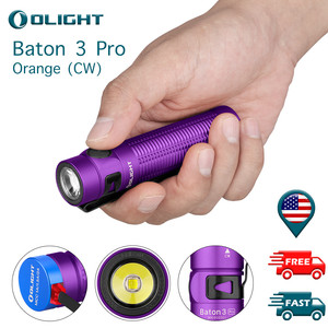 OLIGHT Baton 3 Pro 1500 Lumens 18650 Rechargeable Compact Pocket LED Flashlight