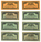 Red Head Gasoline Stations, Wooster, Ohio, 1 and 5 Premium Coupons, 1953