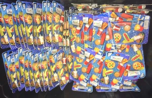 LOT - 50x Eraseez 'Fast Food' School Erasers (Collect or Re-Sale) (NM Packages) - Picture 1 of 2