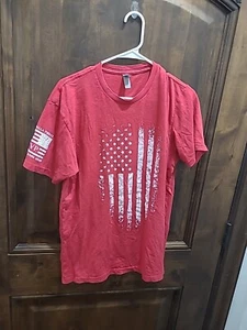 Next Level Apparel Til Valhalla Project TVP Red Flag Shirt L - Picture 1 of 6