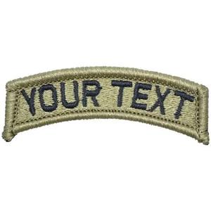 Custom Text Aufnäher voll bestickt OCP/Schwarz - Tab - Bild 1 von 1