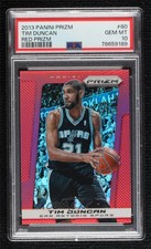2013-14 Panini Prizm Target Red Prizm Tim Duncan #80 PSA 10 GEM MT HOF