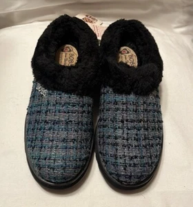 Skechers BOBS US Size 8.5 Ice Angel Slippers for Women - Blue/Black - Picture 1 of 5