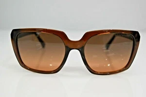 Emporio Armani Square Brown Gold Oversized EA4026 5198/18 56-18-140 Sunglasses - Picture 1 of 5