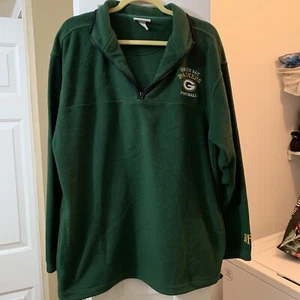 Chaqueta de lana vintage Pro Line Green Bay Packers Pull Over para hombre grande - Imagen 1 de 8
