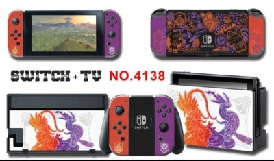 Vinyl Decal Skin Protector for Nintendo Switch OLED Pokémon Scarlet Violet 4138 - Image 1 of 2